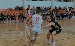 Stanisław Strojek w starciu z rywalem