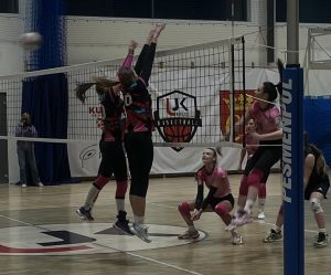 Atak zawodniczki UJK Kielce