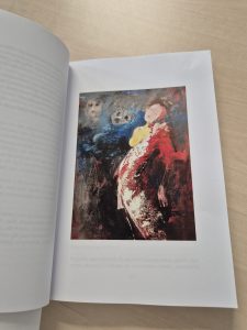 Obraz Rozalii Nowak szata graficzna dla książki ,, Korepetycje z wojny