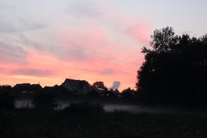 Zachód słońca w Pieckach