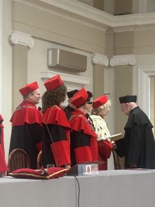 Uroczyste nadanie tytułu doktora honoris causa Markowi Żebrowskiemu na UJK